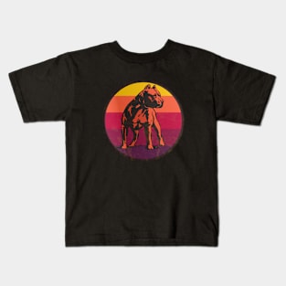 Pitbull Sunset Kids T-Shirt